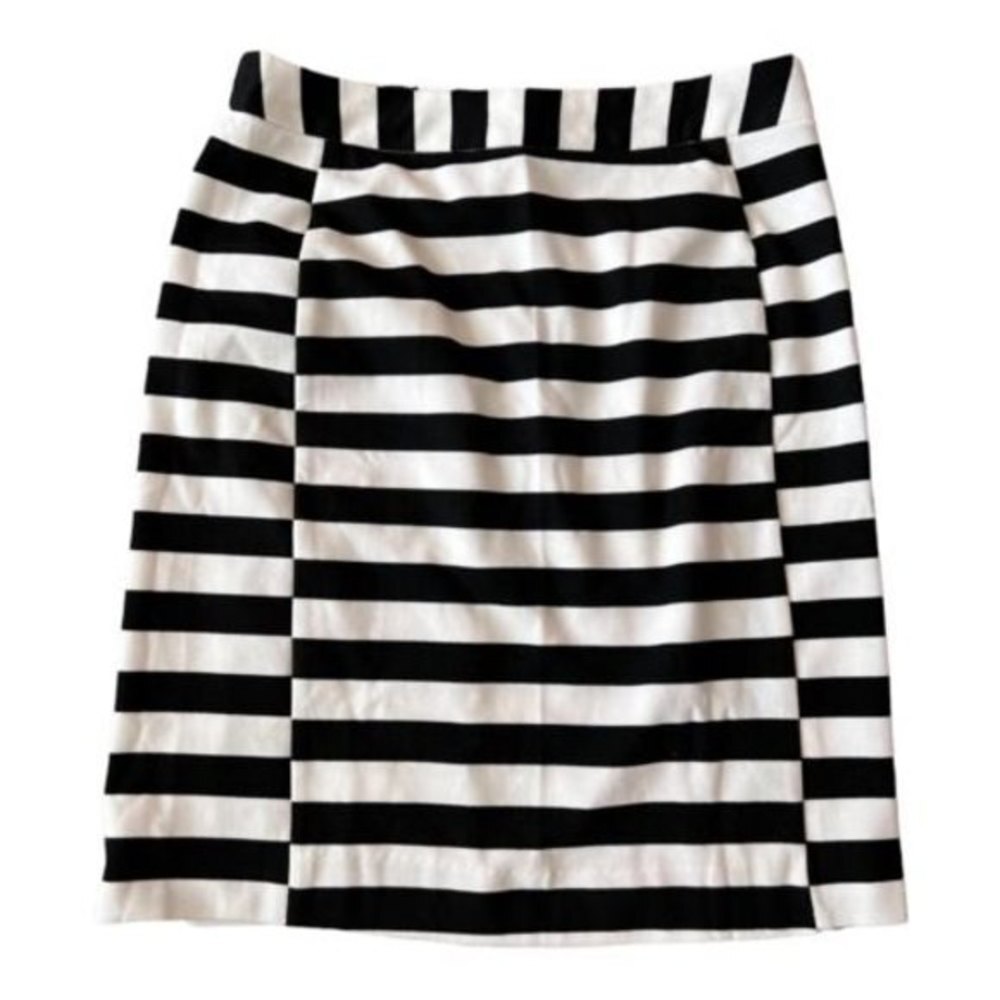 Pixley Womens Size S Black / White Stripe Pencil‎ Skirt